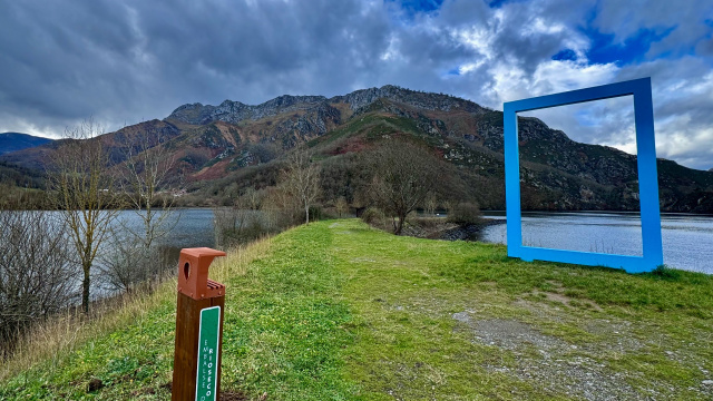 Selfie-point Embalse de Rioseco - Marco ODS Agenda 2030
